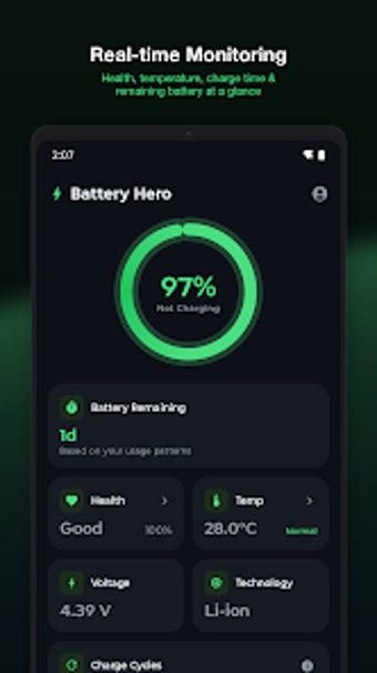 Imagen 0 para Battery Hero: Health  Usa…
