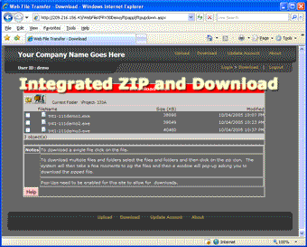 Imagen 1 para Web File Transfer
