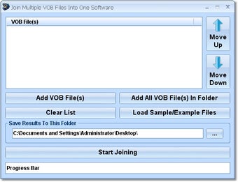 Image 0 for Join Multiple VOB Files I…