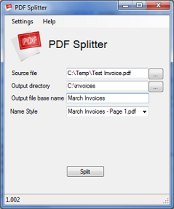 Imagen 0 para Simple PDF Splitter
