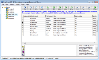 Image 0 for Free DBF Viewer