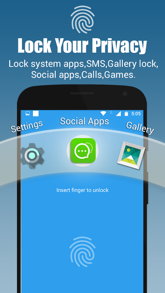 Imagen 1 para App lock - Real Fingerpri…
