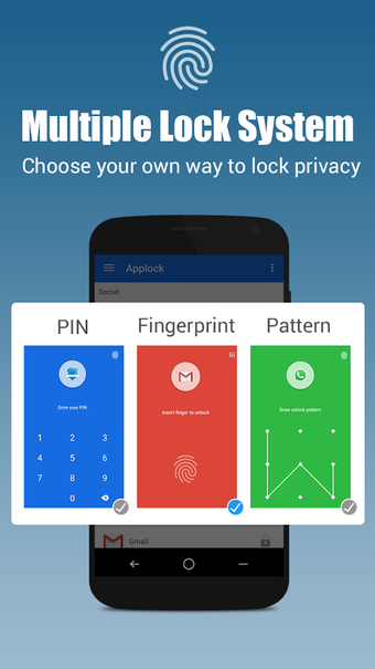 Imagen 3 para App lock - Real Fingerpri…