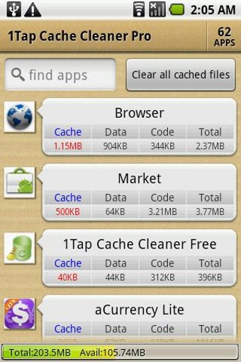 Imagen 1 para 1Tap Cleaner Pro-cache/hi…