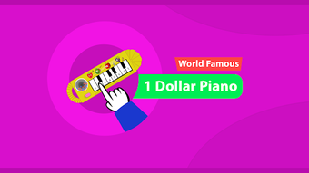 Imagen 2 para 1 Dollar Piano - Toy Pian…