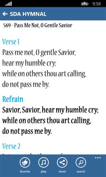 Image 2 for SDA Hymnal LITE for Windo…