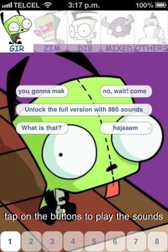Image 1 for Gir Invader Zim Dib Gaz -…
