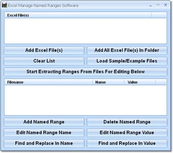 Image 0 for Excel Manage Named Ranges…