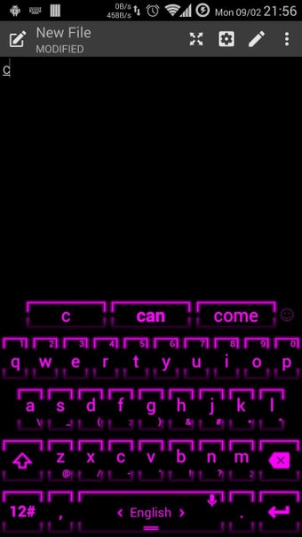 Image 0 for Theme TouchPal Neon 2 Pur…