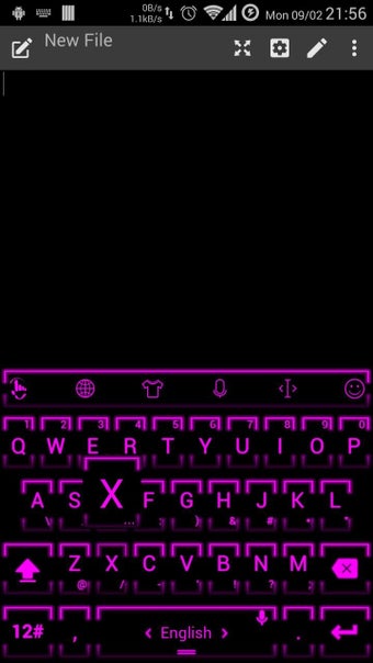 Image 1 for Theme TouchPal Neon 2 Pur…