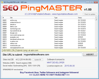 Image 0 for SEO Ping Master