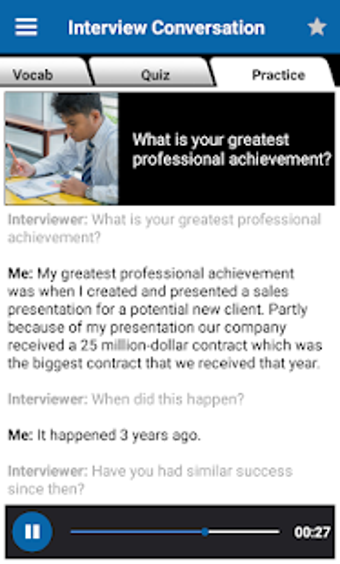 Imagen 1 para Job Interview English Pra…
