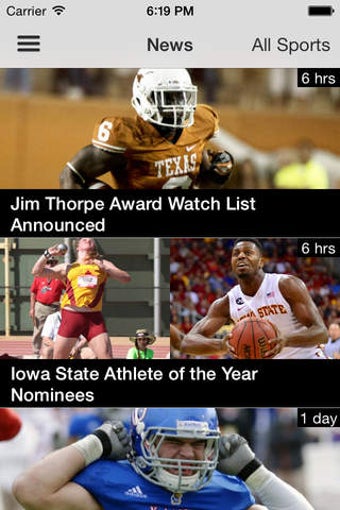 Image 0 for Big 12 Sports Mobile App