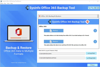 Image 0 for Office 365 Backup Tool