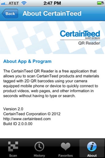 Image 0 for CertainTeed QR Reader
