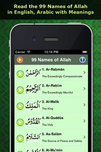 Image 0 for 99 Names of Allah (Pro): …