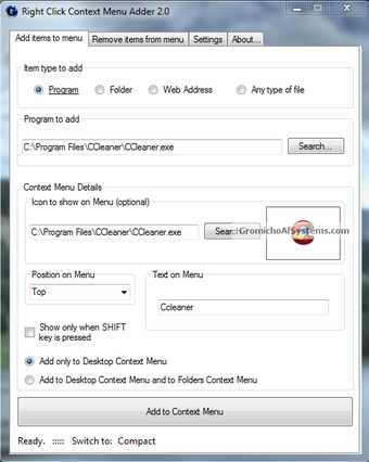 Image 0 for Right Click Context Menu …