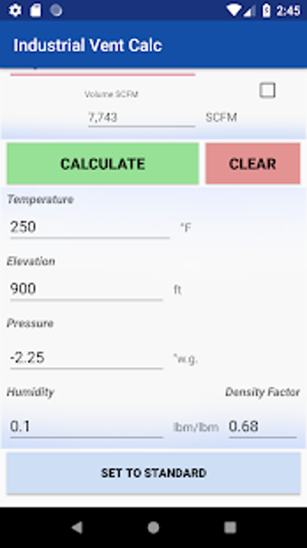 Image 0 for Industrial Vent Calc