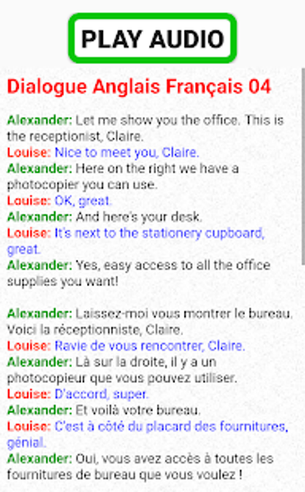 Imagen 0 para dialogues anglais franais…