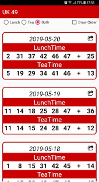 Imagen 0 para UK 49's Lunchtime &Teatim…