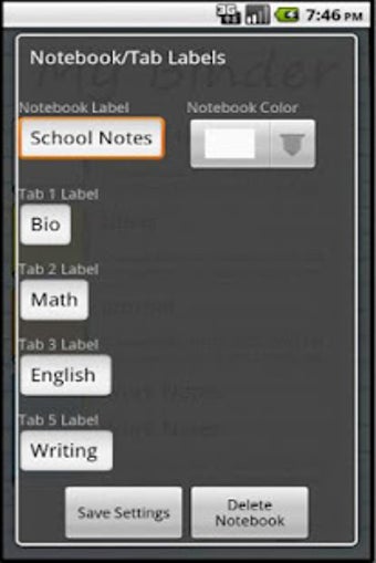 Imagen 2 para My Binder: Tabbed Notes