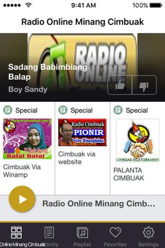 Image 0 for Radio Online Minang Cimbu…