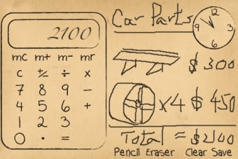Image 0 for Paper Calculator & Clock …