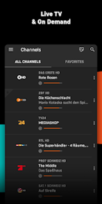 Image 2 for Zattoo - TV Streaming App