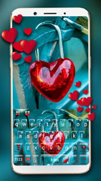 Imagen 3 para Love Lock Keyboard Theme