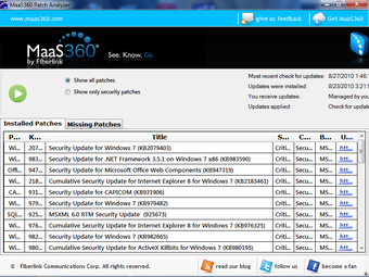 Image 0 for MaaS360 Patch Analyzer