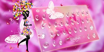 Imagen 3 para Pink Rose Water Drops Key…