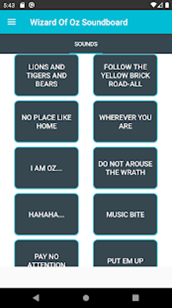 Image 0 for Wizard Of Oz Soundboard