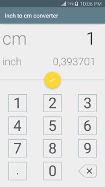 Image 0 for Inch to cm converter