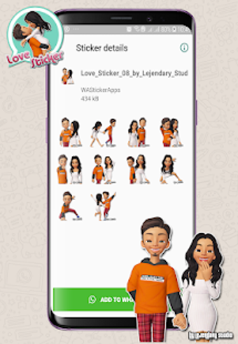 Image 0 for Romantic Love Stickers - …