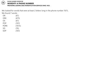 Image 0 for Phone Number Wordifier fo…
