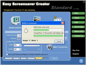 Image 0 for Easy Screensaver Creator …