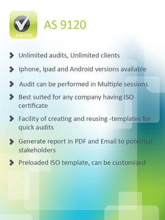 Image 0 for AS9120 Audit app - Aerosp…