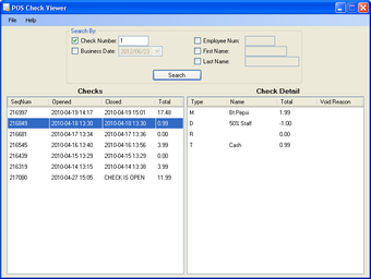 Image 0 for POS Check Viewer