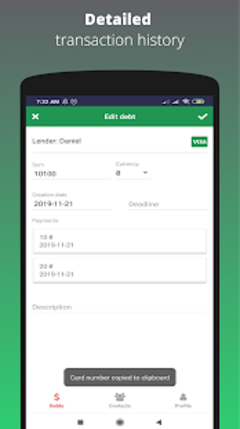 Imagen 1 para My Debt - Keep track of m…