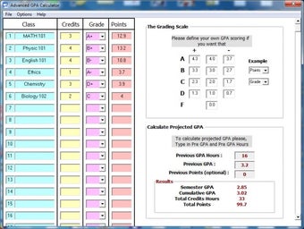 Imagen 0 para Advanced GPA Calculator