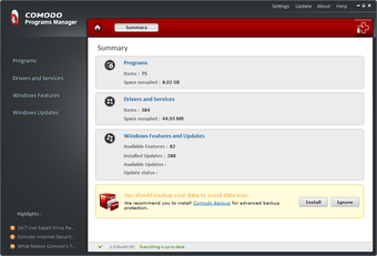 Image 0 for Comodo Programs Manager