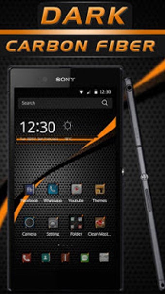 Imagen 3 para Black Carbon Fiber Theme