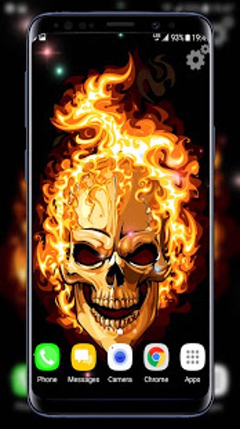 Imagen 2 para Skulls Live Wallpaper