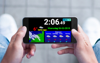 Imagen 0 para Full screen digital clock…