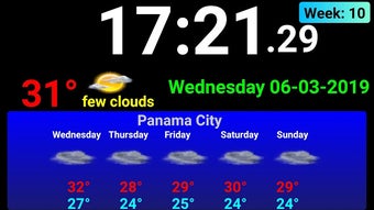 Imagen 1 para Full screen digital clock…