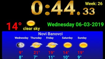 Imagen 2 para Full screen digital clock…