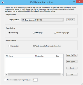 Imagen 1 para PDF2Printer for Windows 1…