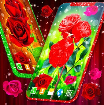 Imagen 2 para Red Rose Live Wallpaper  …