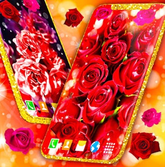 Imagen 1 para Red Rose Live Wallpaper  …