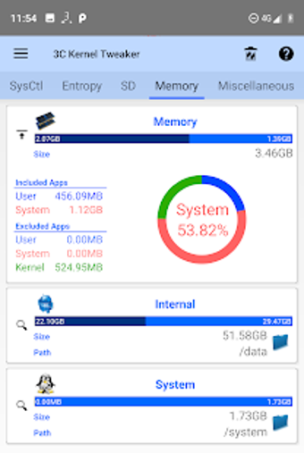 Imagen 1 para 3C Kernel Tweaker (root)